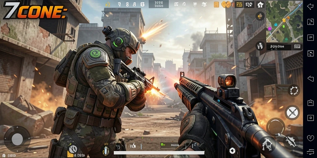 Gameplay intens dan mendebarkan di 7CONE
