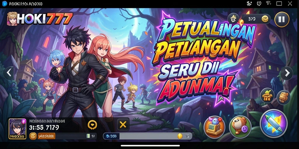 Tampilan gameplay HOKI777 yang menarik dan penuh aksi.