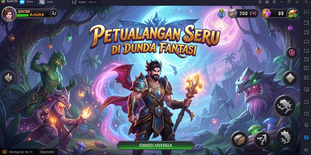 Tangkapan layar IDN789 menampilkan aksi petualangan yang seru dan karakter yang dinamis.
