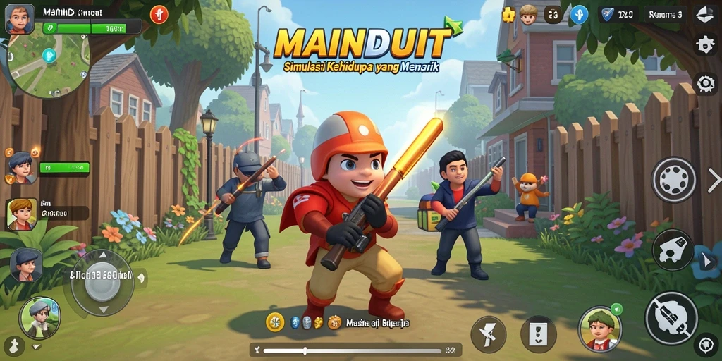 Tampilan gameplay MAINDUIT yang interaktif dan menarik.