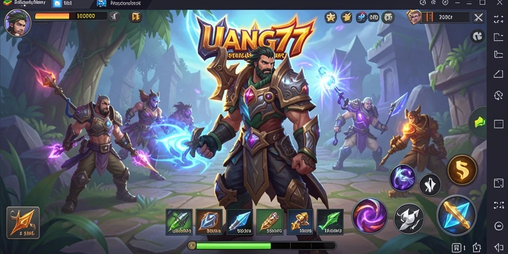 Tampilan menarik dari gameplay UANG77 di dunia ARPG.